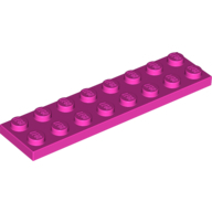 Lego destička 2x8, tmavě růžová (4243928, 6054404)